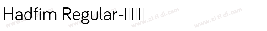 Hadfim Regular字体转换